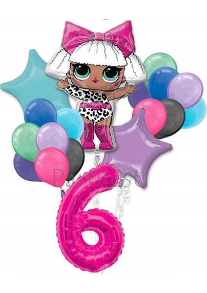 Lol Surprise Balon Seti Lol Bebek 6 Yaş Balon Seti Lol Doğum Günü Parti Seti