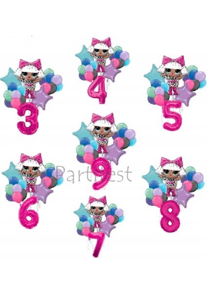 Lol Surprise Balon Seti Lol Bebek 6 Yaş Balon Seti Lol Doğum Günü Parti Seti fiyatları