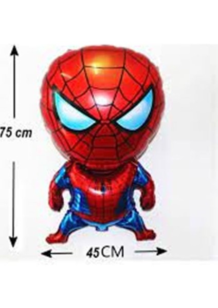 Spiderman Örümcek Adam Balon Set Balon Folyo Set Spiderman Konsept Doğum Günü Set 7 Yaş Balon