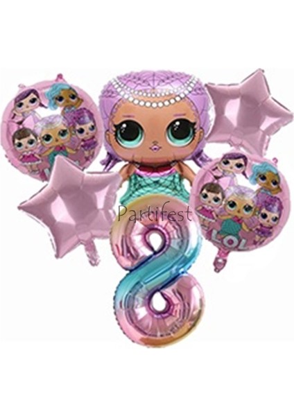 Lol Surprise 8 Yaş Balon Seti Lol Bebek Balon Seti Lol Doğum Günü Parti Seti