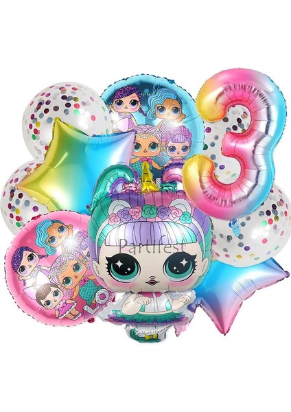 Lol Surprise 3 Yaş Balon Seti Lol Bebek Balon Seti Lol Doğum Günü Parti Seti