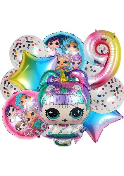 Lol Surprise 9 Yaş Balon Seti Lol Bebek Balon Seti Lol Doğum Günü Parti Seti