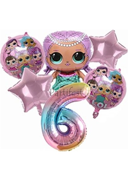 Lol Surprise 6 Yaş Balon Seti Lol Bebek Balon Seti Lol Doğum Günü Parti Seti
