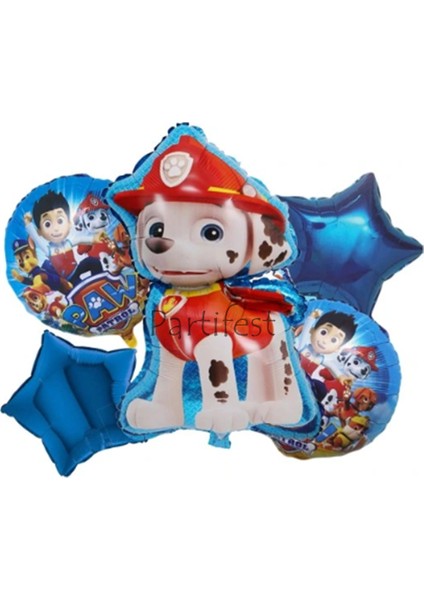 Paw Patrol Balon Seti Paw Petrol Yaş Balon Seti Paw Patrol Doğum Günü Set Paw Patrol Marshlall Chase