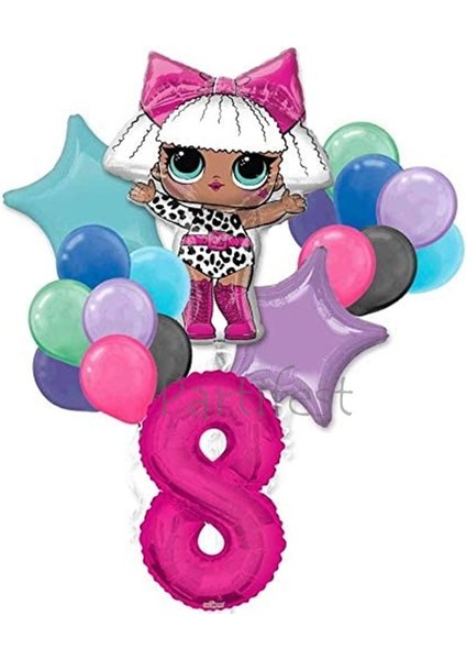 Lol Surprise Balon Seti Lol Bebek 8 Yaş Balon Seti Lol Doğum Günü Parti Seti