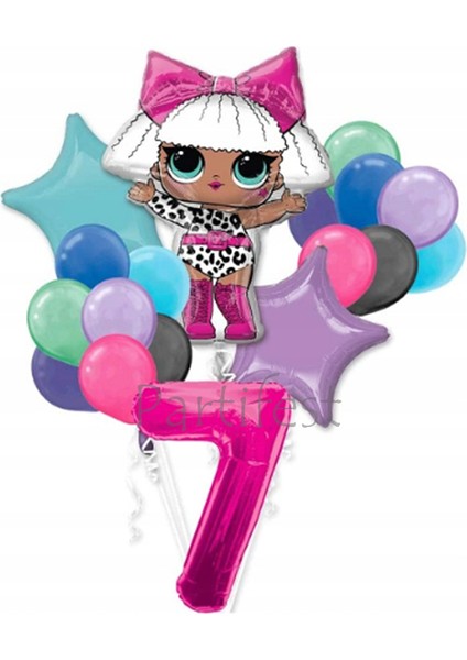 Lol Surprise Balon Seti Lol Bebek 7 Yaş Balon Seti Lol Doğum Günü Parti Seti