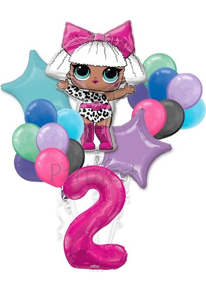 Lol Surprise Balon Seti Lol Bebek 2 Yaş Balon Seti Lol Doğum Günü Parti Seti