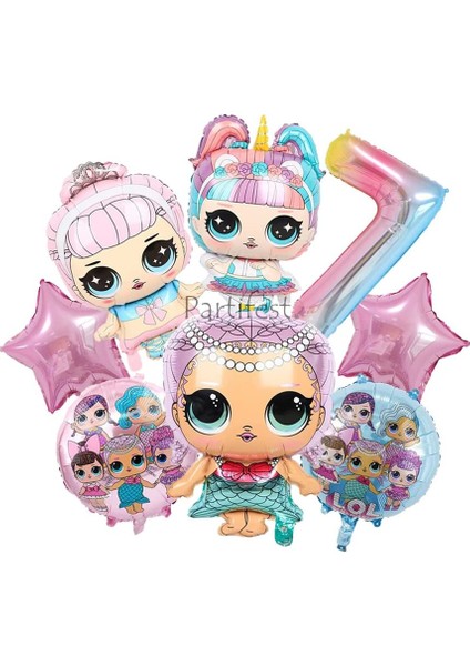 Lol Surprise 7 Yaş Balon Seti Lol Bebek Balon Seti Lol Doğum Günü Parti Seti