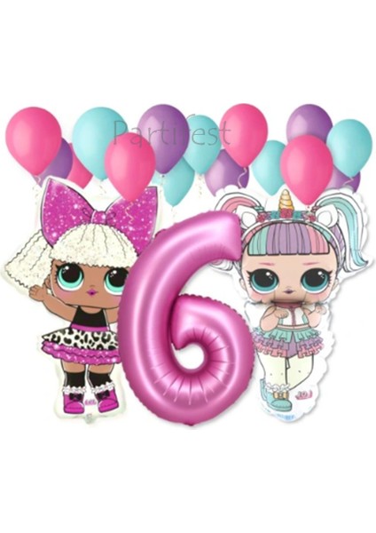 Lol Surprise Balon Seti Lol Bebek 6 Yaş Balon Seti Lol Doğum Günü Parti Seti