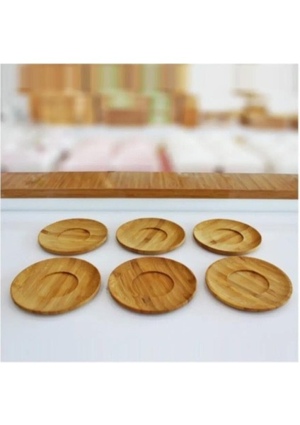 Öz Nur Home Bambu Çay Bardağı Altı - Bambu Çay Tabağı - Bardak Altlığı fiyatları