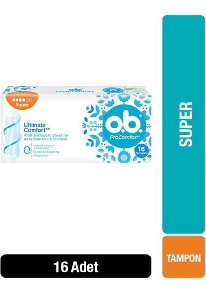O.b Tampon Süper 16'lı