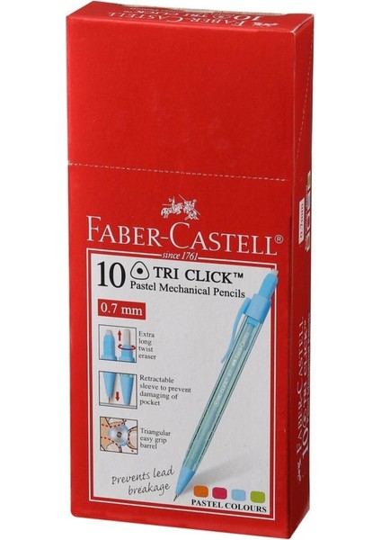Faber Castel Tri Click Versatil Uçlu Kalem 10 Adet