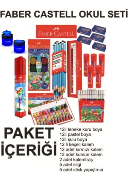 Faber Castel Okul Paketi, Kırtasiye Seti,