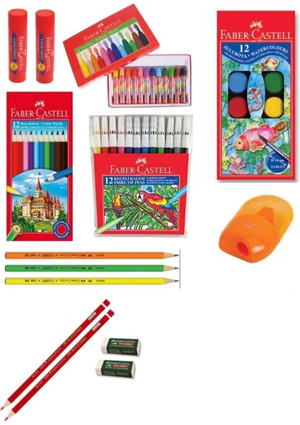 Faber Castell Okul Paketi Kırtasiye Seti