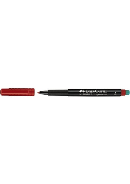 Faber Castell Faber-Castell Multimark Asetat Kalemi Permanent M Seri Kırmızı 1525 21 (10 Lu Kutu)