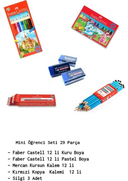 Faber Castell Mini Öğrenci Seti 29 Parça