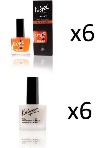 Kalyon Tırnak Bakım Yağı 6 + Tırnak + 6 Lı