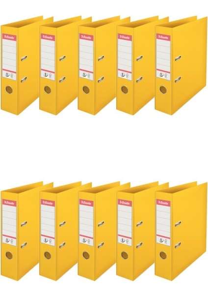Geniş Plastik Klasör (9940) Sarı 10 Lu Paket