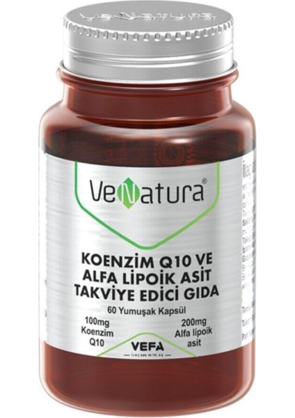 Koenzim Q10 Ve Alfa Lipoik Asit 60 Softjel