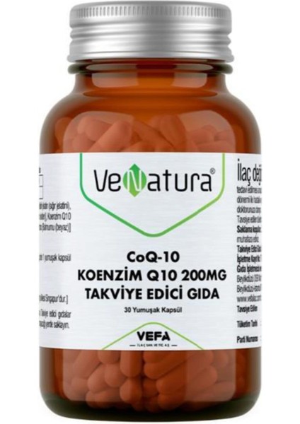Coq-10 Koenzim Q10 200mg 30 Kapsül