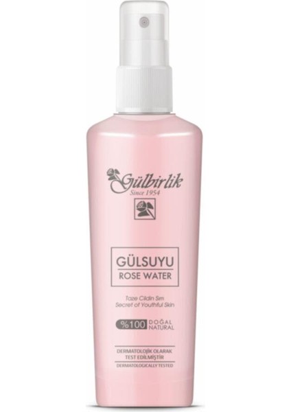 Gülbirlik Rosense Gül Suyu Sprey Şişe 125 ml % 100 Doğal Gülsuyu