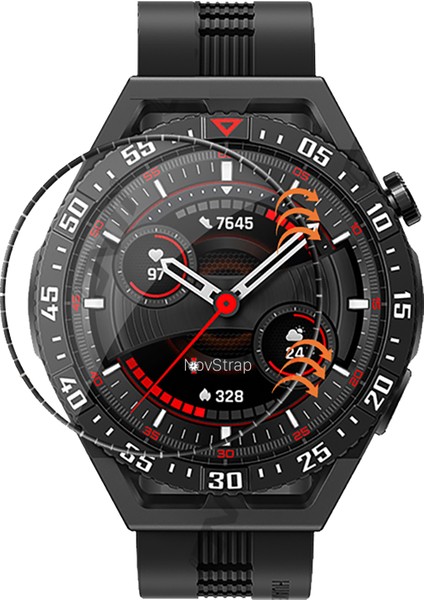Huawei Watch Gt3 Se ile Uyumlu Ekran Koruyucu Nano Esnek Cam Tam Kaplayan Ppm