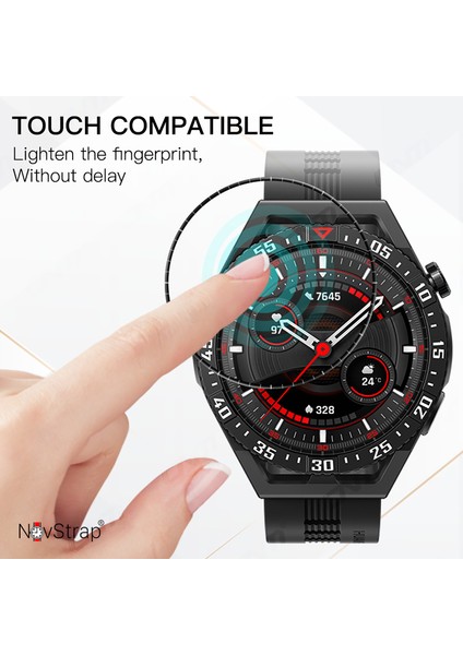 Huawei Watch Gt3 Se ile Uyumlu Ekran Koruyucu Nano Esnek Cam Tam Kaplayan Ppm fırsatları