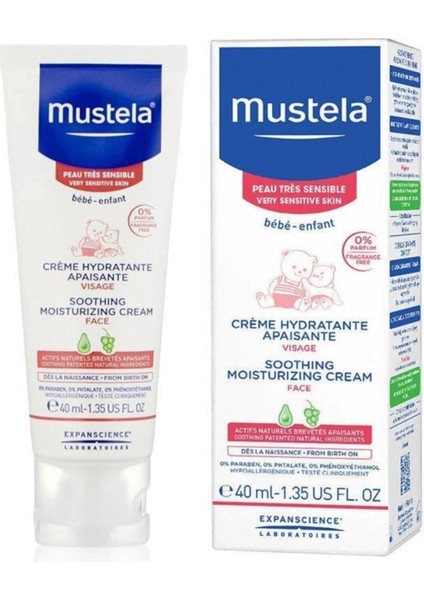 Soothing Moisturizing Cream 40ML | Hassas Ciltler Için Yüz Kremi