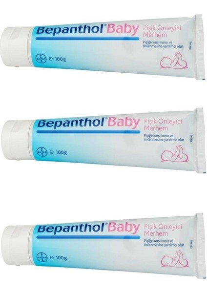 Baby Pişik Kremi Pişik Önleyici Etki 100 g 3 Adet Bebekler İçin