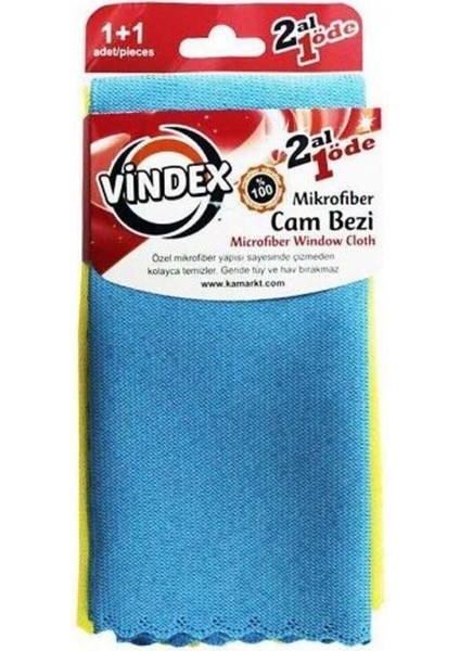 Mikrofiber Cam Bezi 2'li