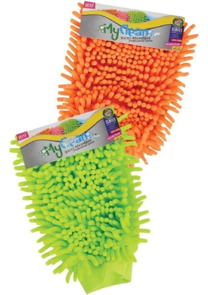 Mikrofiber Şönil Temizlik Bezi Makarna Eldiven My-19