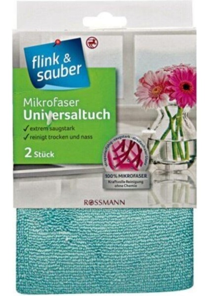 Flink & Sauber Mikrofiber Üniversal Bez Takımı 2'li