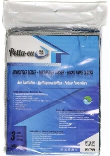 Pellaeuu Pella Eu- Orijinal Mikrofiber Temizlik Bezi, Cam Bezi, Toz Bezi, Mutfak Bezi, Oto Temizlik Bezi indirimleri
