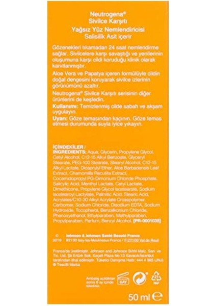 Karşıtı Yağsız Yüz Nemlendiricisi 50 ml fiyatları