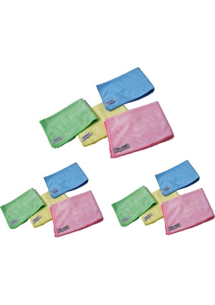 3222 Mikrofiber Toz ve Cam Bezi 40 x 40 Cm. - (12 Adet)