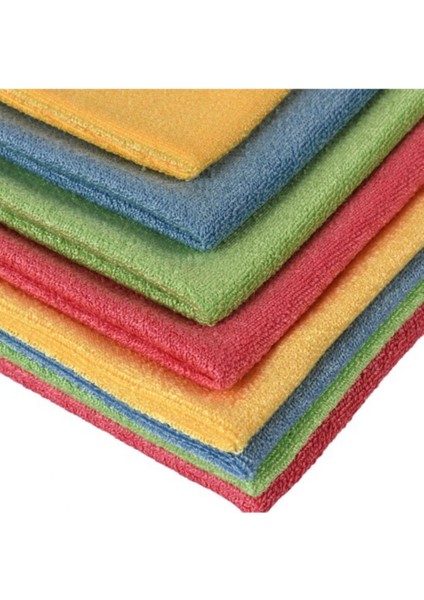 2308 Premium Mikrofiber Genel Temizlik Toz ve Cam Bezi 40X40 cm Mix (2 Adet)