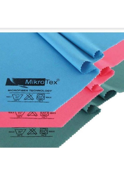 (2 Adet) Mikrofiber Cam Bezi Çok Renkli 40 x 50 Cm.