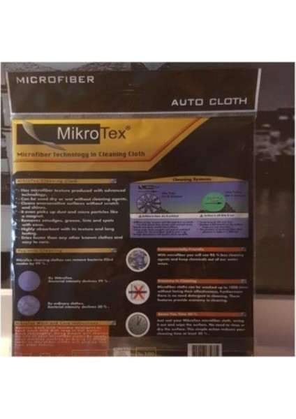 Deterjansız Mikrofiber Oto Temizlik Bezi 123