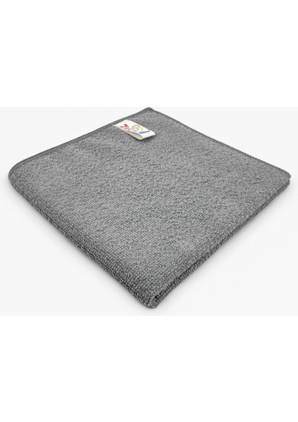 Mikrofiber Kalın Dokulu Temizlik Bezi Gri 40X40