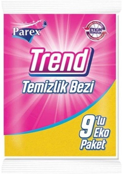 Trend Temizlik Bezi 9'lu Parex 9