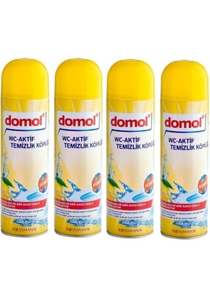 Tuvalet Temizleme Köpüğü Limon 500 ml x 4