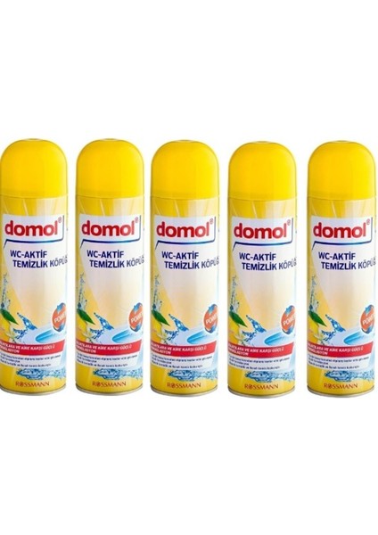 Tuvalet Temizleme Köpüğü Limon 500 ml x 5