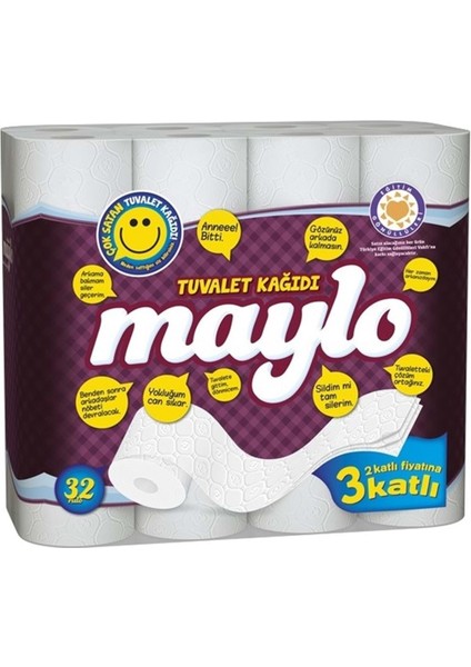 Tuvalet Kağıdı Süper 3 Katlı 96 Lı Set (3pk*32) fiyatları