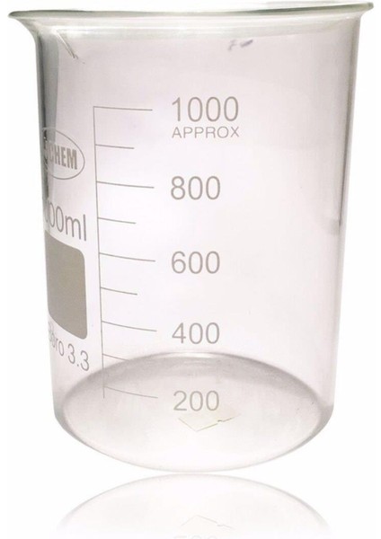 Beher Cam Kısa Form 2000 ml