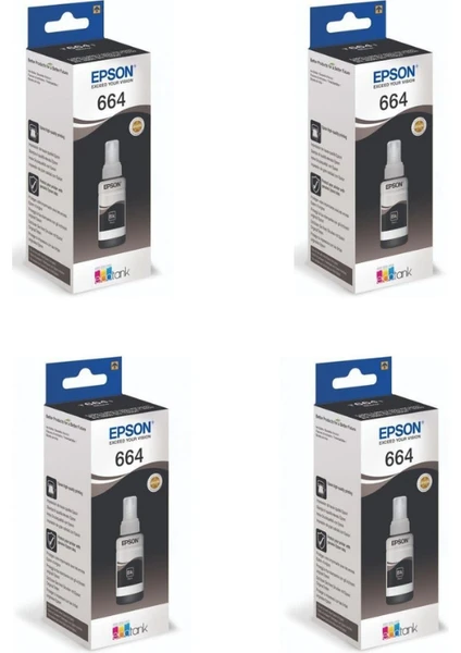 T664-T6641 L365 4'lü Siyah Mürekkep Epson 103 Epson