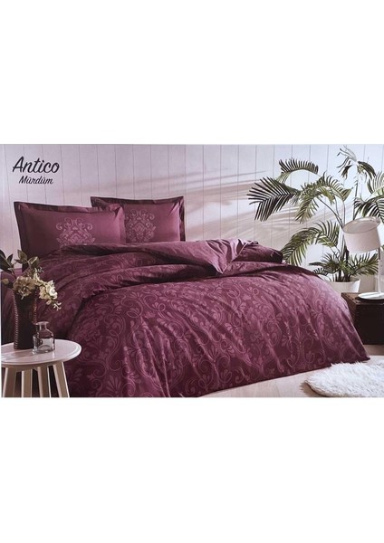 Antico Çift Kişilik Nevresim Takımı Mürdüm 769195008390