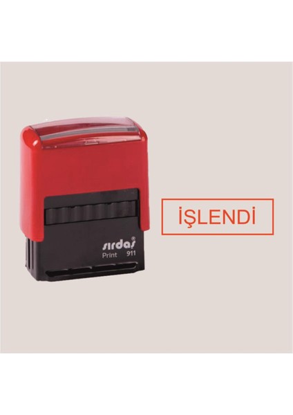 Çerçeveli Işlendi Kaşesi ( 911 Model-Kırmızı Keçeli)