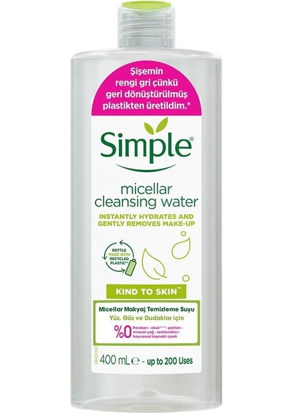 Kind To Skin Micellar Makyaj Temizleme Suyu Yüz Göz ve Dudaklar Için 400 ml fiyatları