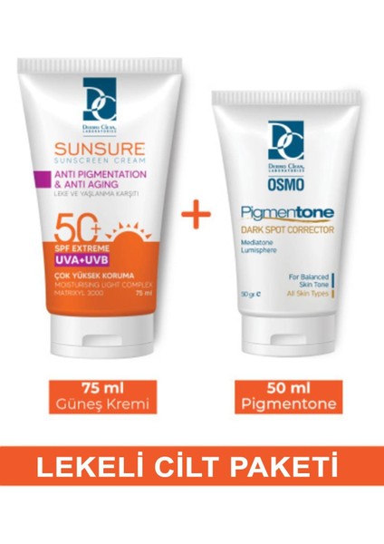 Sunsure Leke Güneş Koruyucu ve Cilt Krem Paketi