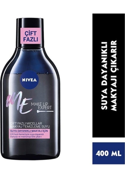 Make Up Expert Çift Fazlı Micellar Makyaj Temizleme Suyu 400 ml